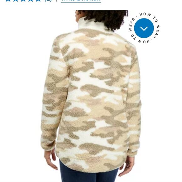 CUPIO NWT WOMENS PRINTED SHERPA TUNIC PULLOVER - Picture 4 of 6